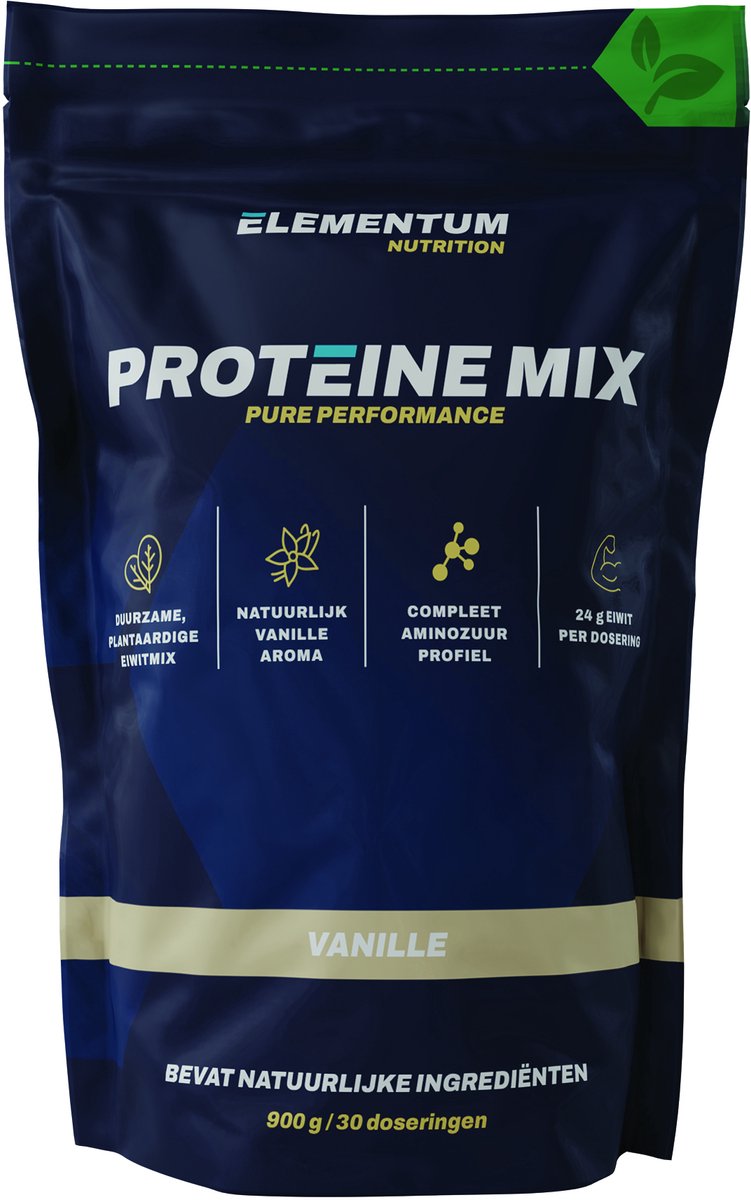 Proteïne mix in vanille smaak - natuurlijke ingrediënten - 26g eiwit - 900g - 30 servings
