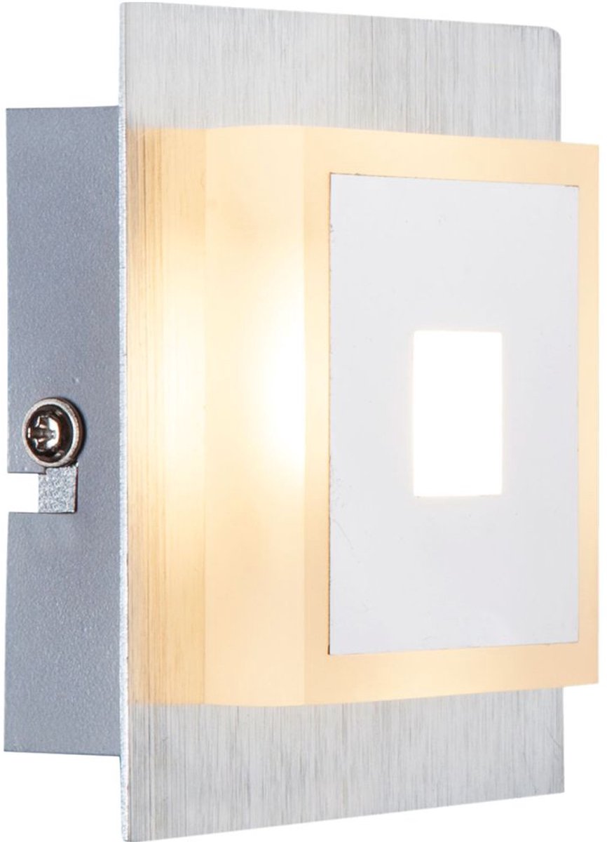 5 Watt LED plafondspot chroom aluminium acryl QUADRALLA