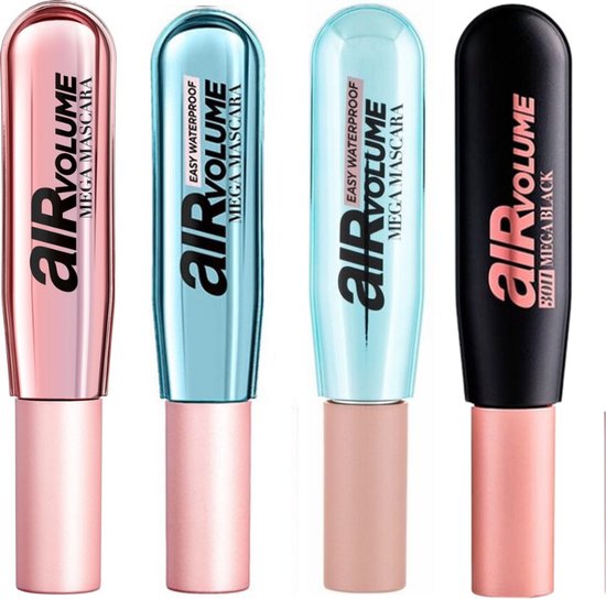 L’Oréal Paris - Air Mega Volume Mascara - 01 Black - Mega Volume Mascara - Zachte, soepele borstel - 9,4 ml