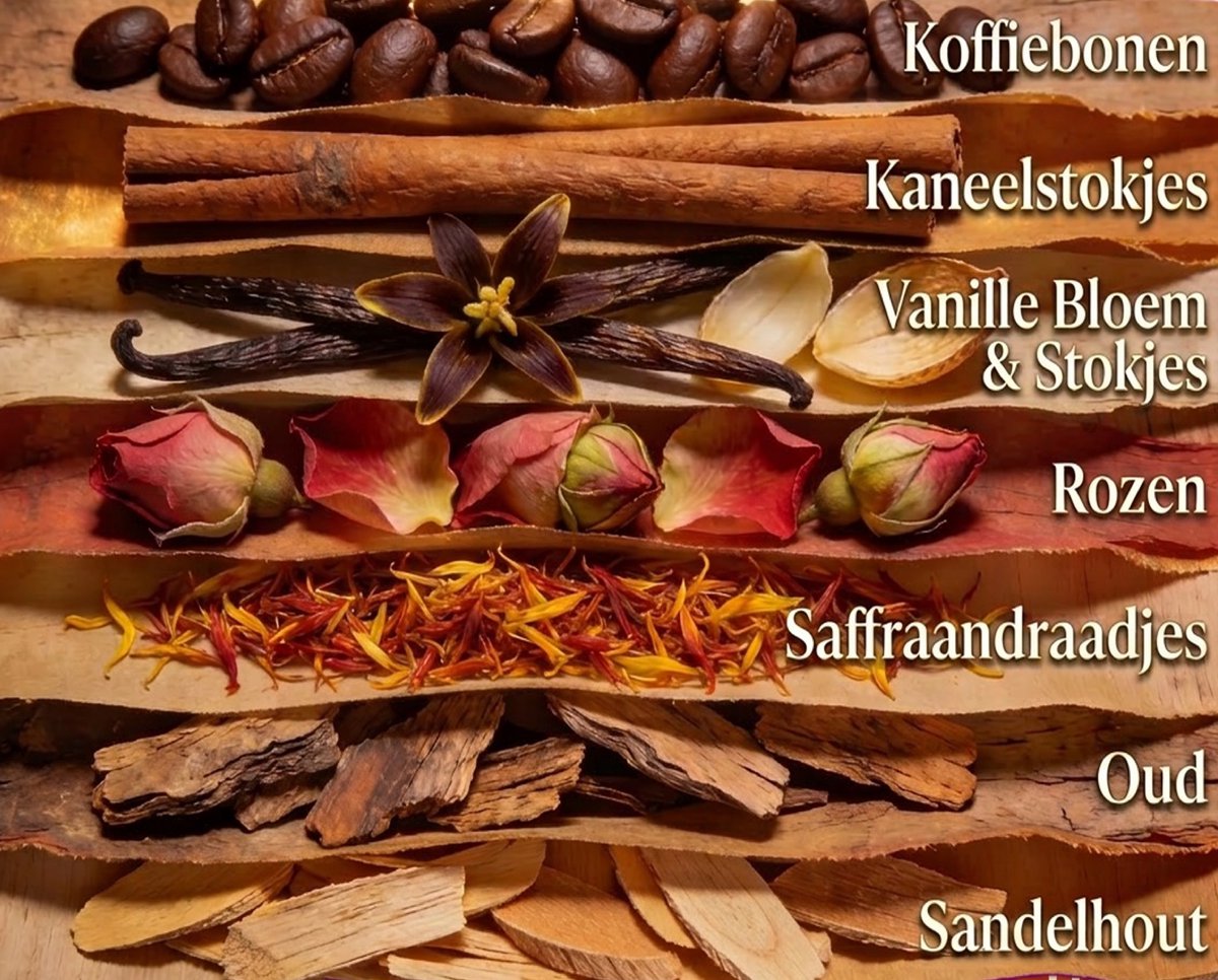 Sahra Scents - Luxe Arabische DIY Kaarsen Maken Set - 7 Oosterse Geuroliën - Complete Candle Kit - E-book - 600 gram Soja Wax - Inclusief Lonten, Glas en Mallen - Creatief Cadeau — afbeelding 5
