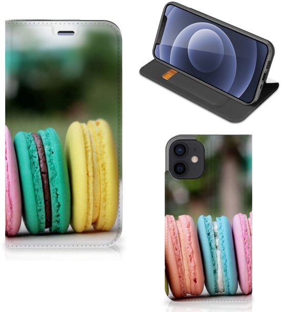 Smart Cover Custom iPhone 12 Mini coque de téléphone portable Macarons