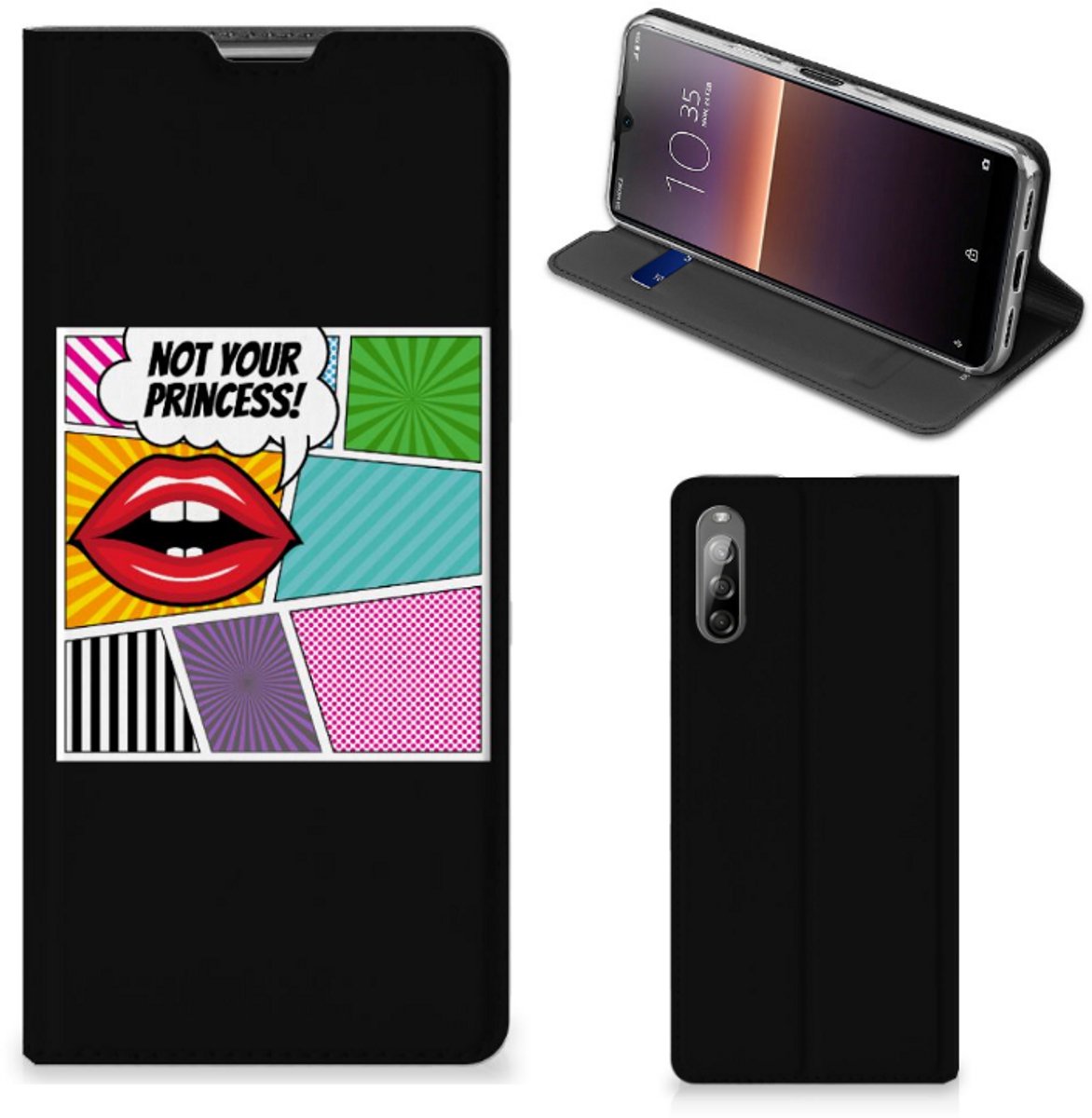 Sony Xperia L4 Hippe Standcase Popart Princess