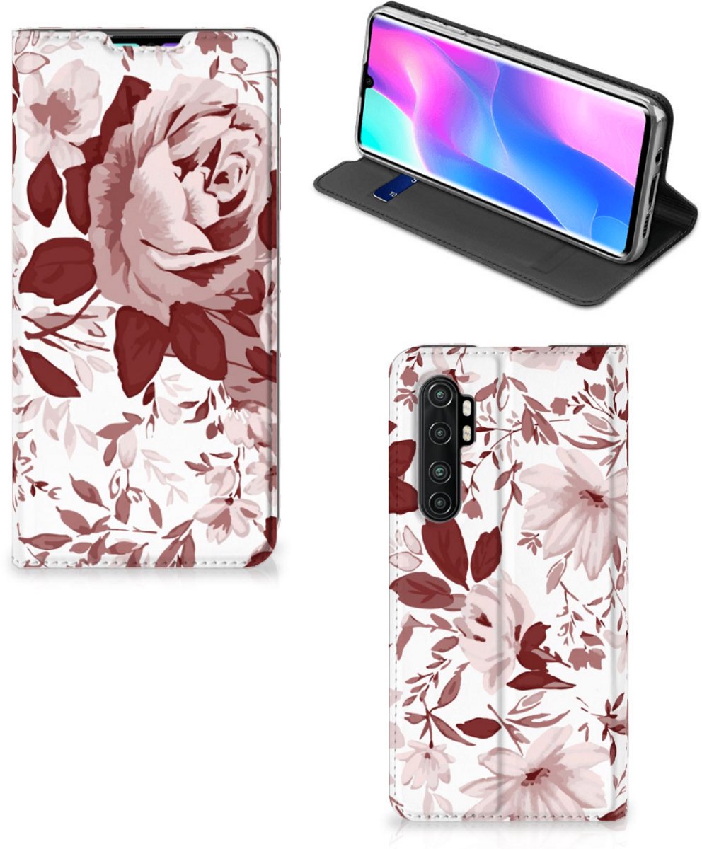 Bookcase Xiaomi Mi Note 10 Lite Watercolor Flowers