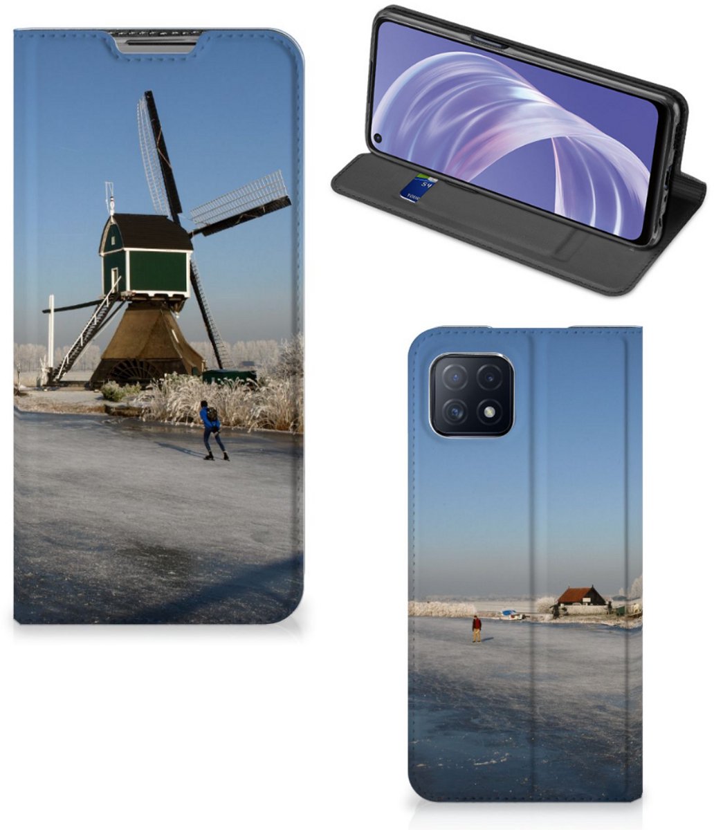 OPPO A73 5G Book Cover Schaatsers