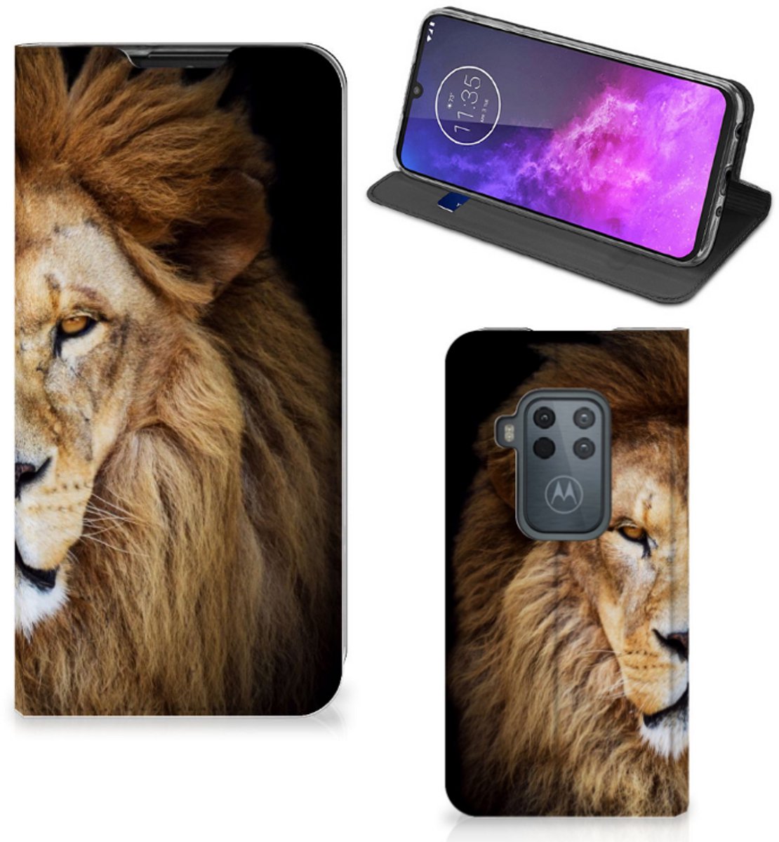 Motorola One Zoom Hoesje maken Leeuw
