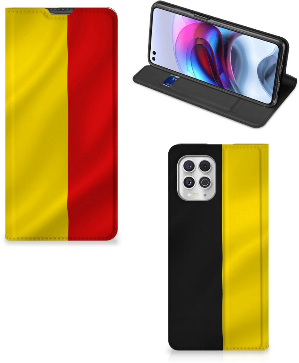 Motorola Moto G100 Standcase Belgische Vlag