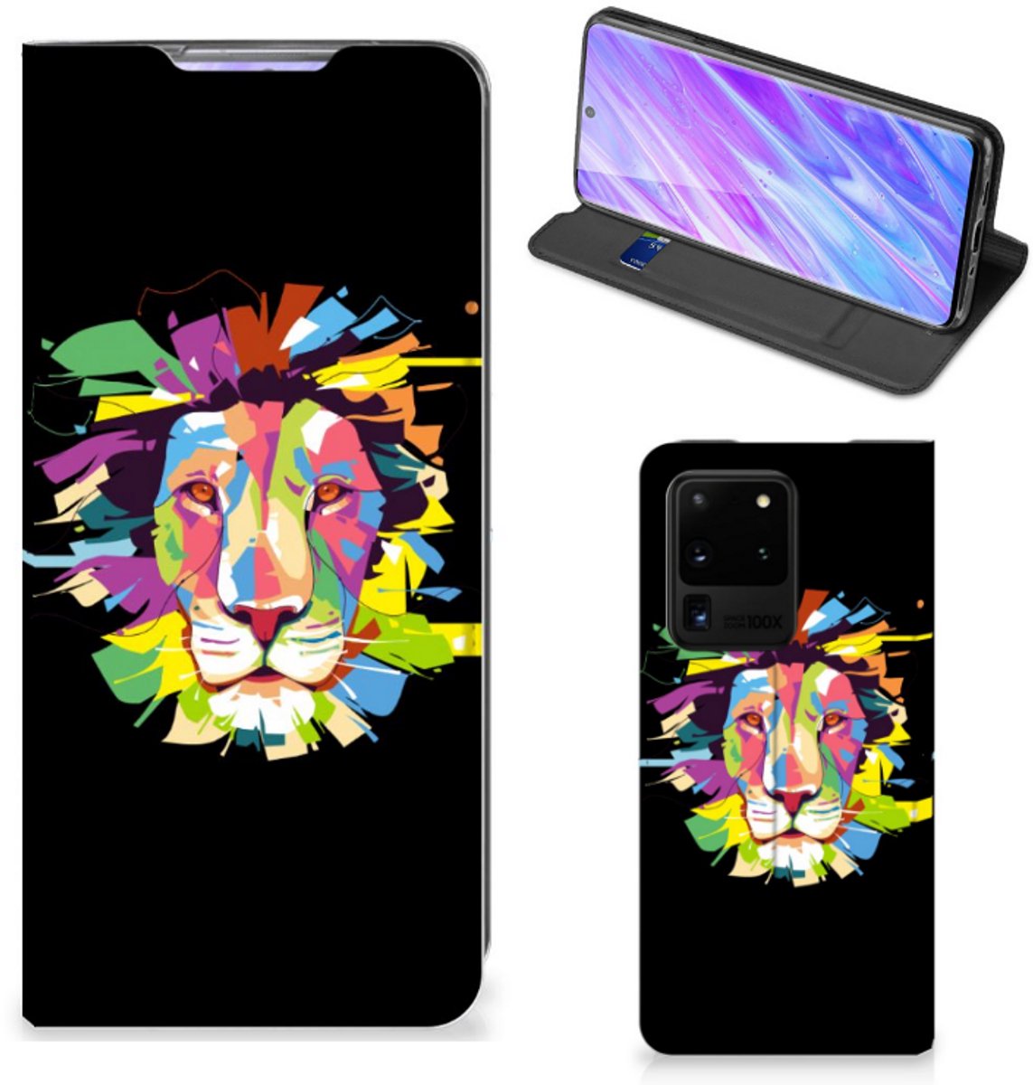 Samsung Galaxy S20 Ultra Magnet Case Lion Color