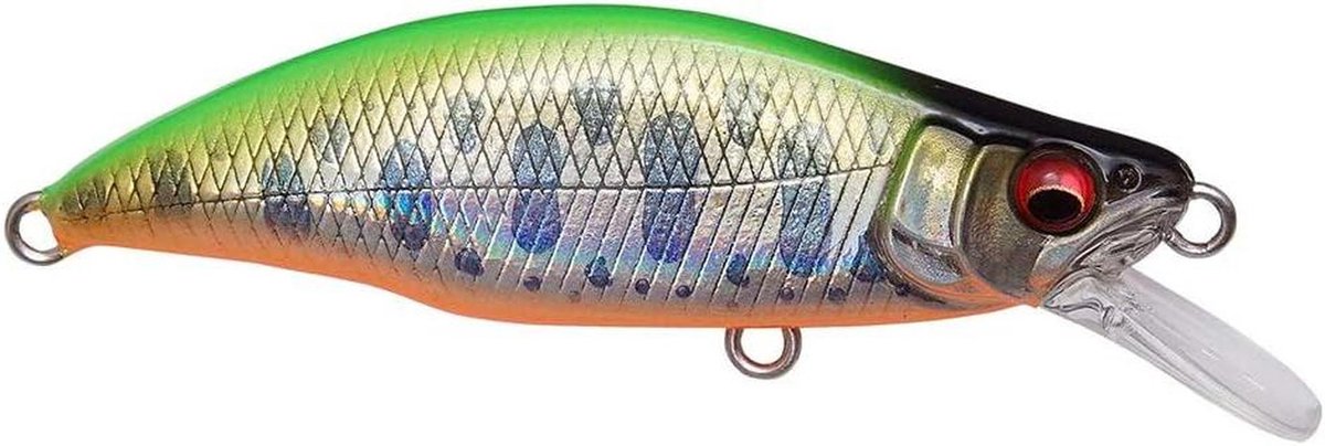 Vis Aas - Kunstaas Zinkend - Sportvissen - Met Rammelaar - 5 cm - Lime