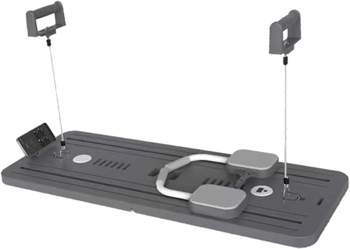 Pilates Reformer - Fitness apparaat - Core training - Intelligent remsysteem - 882 pond - Zwart