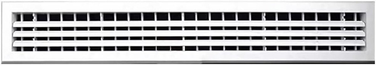 Ventilatierooster - Luchtcirculatie rooster - Frisse lucht - ABS kunststof - 800x200mm - Wit
