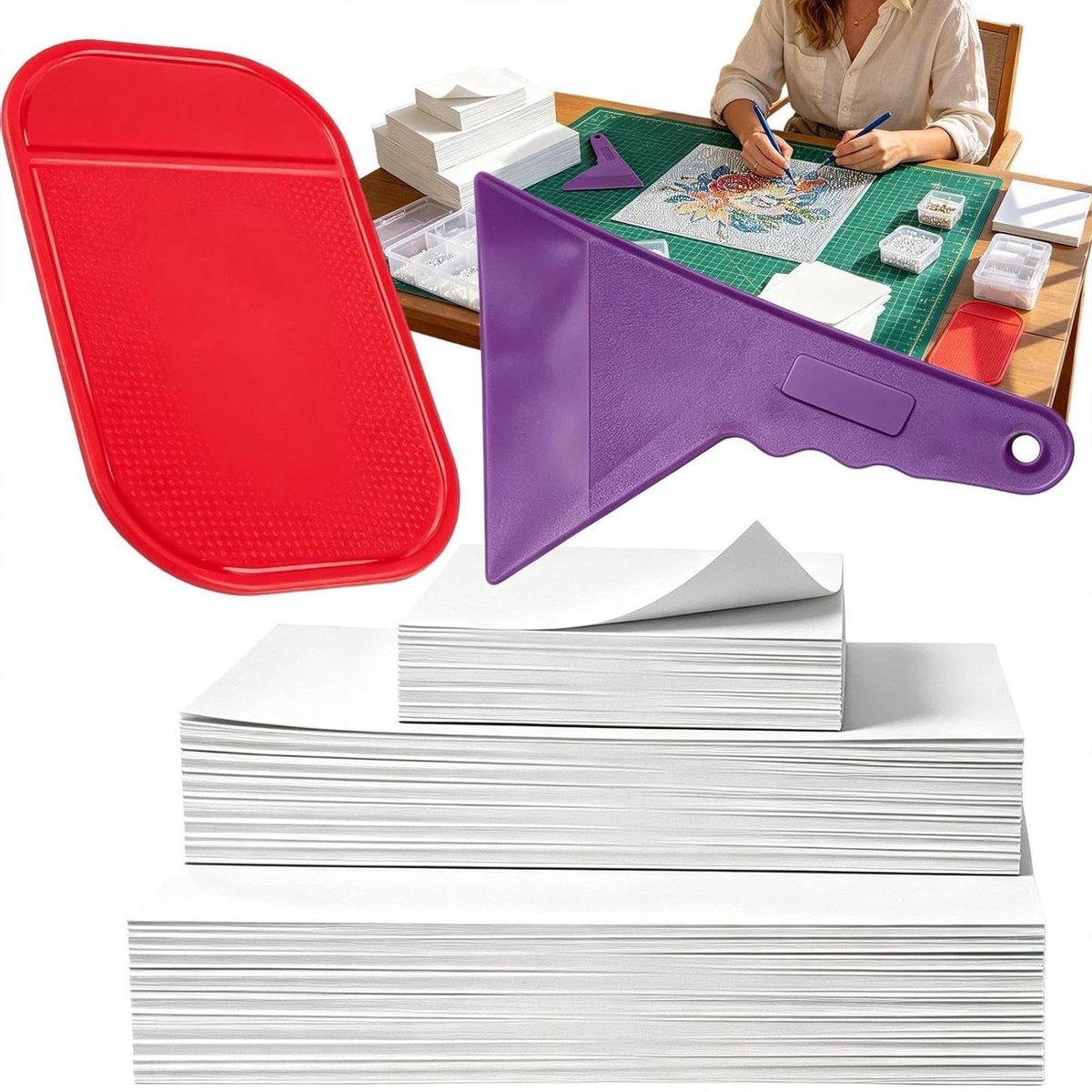 Loslaatpapier - Antikleef Vellen - Hobby Projecten - Dubbelzijdig Non-Stick - 400 Vellen - Wit