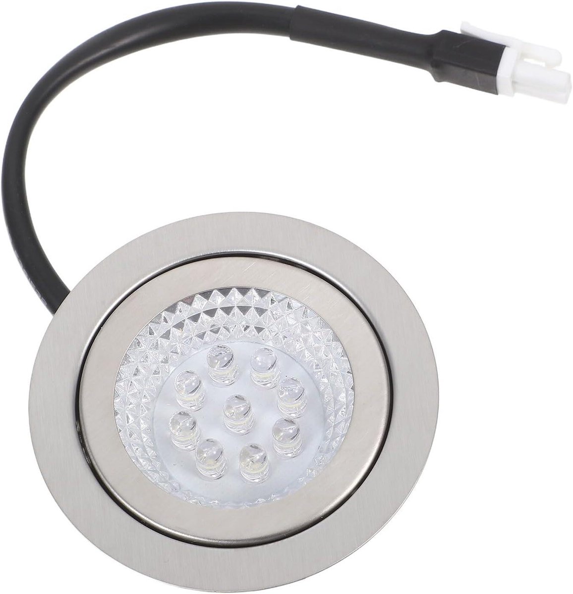 Afzuigkap Verlichting Lamp Vervanging Koken Verlichten Modern Rond Design 6.8x6.8x1.8CM Zilver
