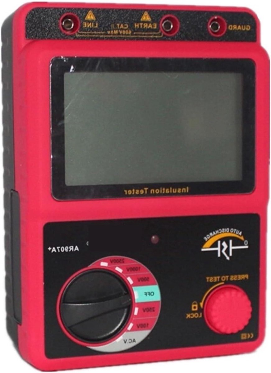 Isolatietester - Megohmmeter Tester - Elektrische Metingen - Automatische Ontlading - 172x120x62mm - One Color
