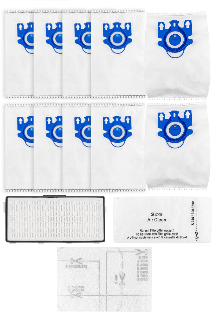 Replacements - Stofzakken & Filterset voor Miele – Complete onderhoudsset (13-delig)
