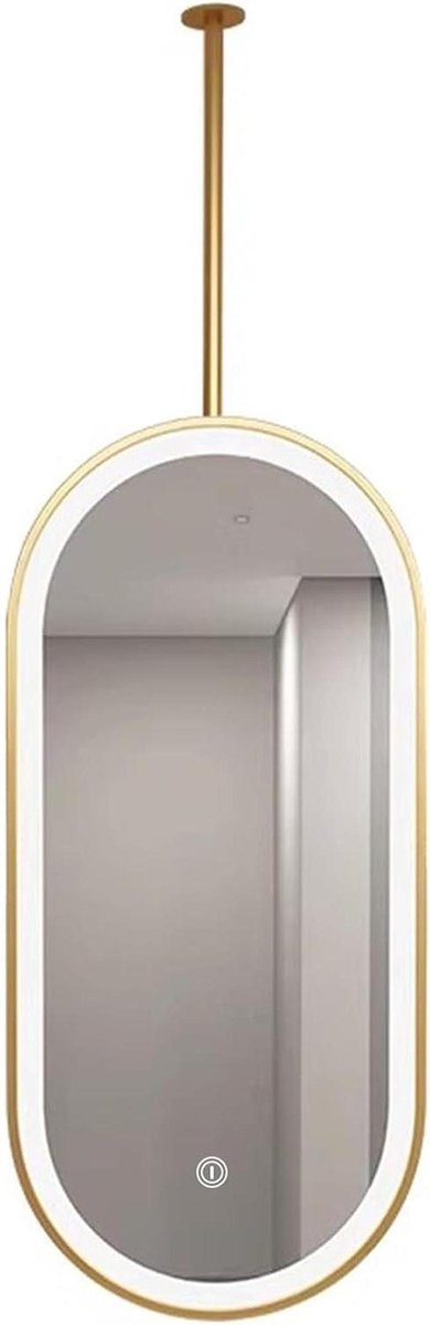 Ovale spiegel - Plafondspiegel LED - Make-up aanbrengen - Explosiebestendig glas - 50 x 70