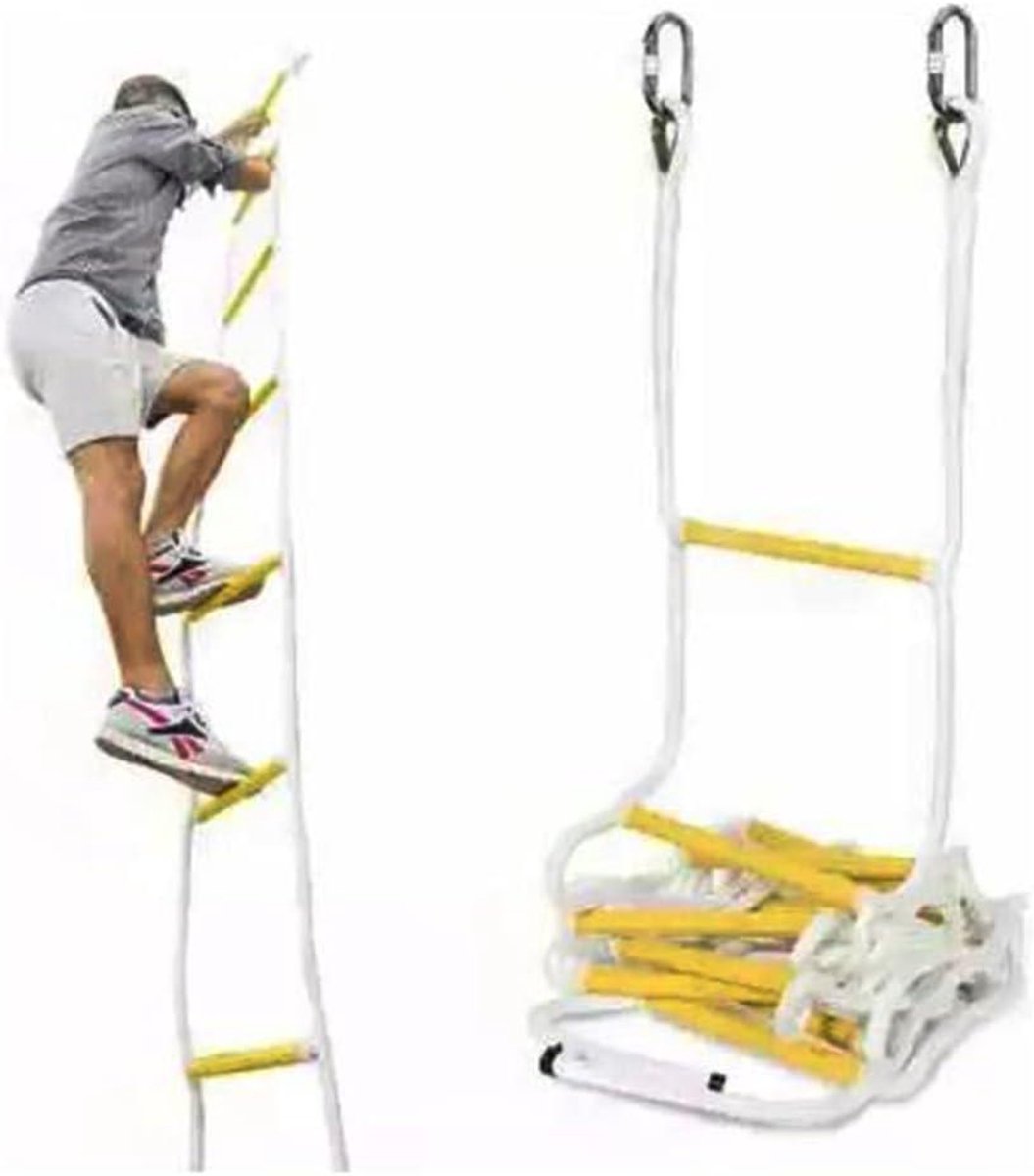 Touwladder - Veiligheidsladder Noodladder - Snelle Evacuatie - Direct Klaar Voor Gebruik - 6 meter - N.v.t.