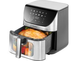 Digitale Airfryer XXL Hetelucht friteuse Sinaopus 8001-8.5L Grote Capaciteit voor 5 Personen-Snelle Opwarming-12 Voorgeprogrammeerde Functies-eenvoudig te reinigen-LED display