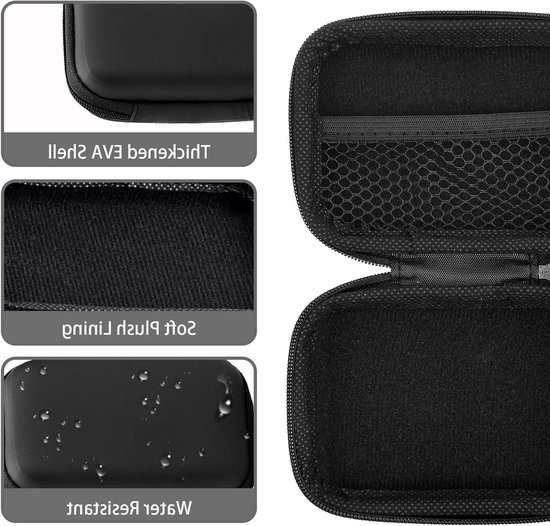 Harde hoofdtelefoonhoes, hoofdtelefoonhoesjes, universele robuuste draagtas voor hoofdtelefoon compatibel met Sony MDR-XFB950BT, MDRZX310, MDRZX330, COWIN E7 — afbeelding 4