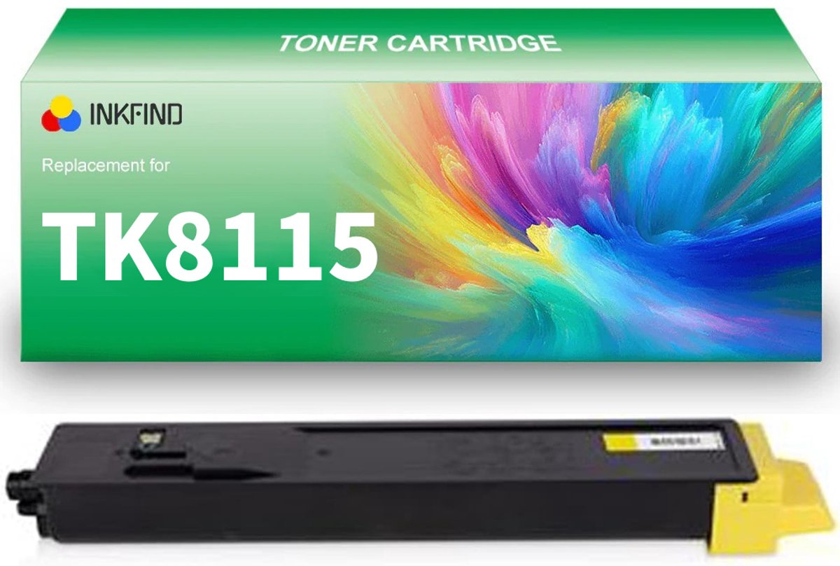 INKFIND TK-8115 Geel tonercartridge compatibel met Kyocera TK8115 TK-8115 Geel geschikt voor Kyocera ECOSYS M8124cidn/M8130cidn - 1-pack Geel