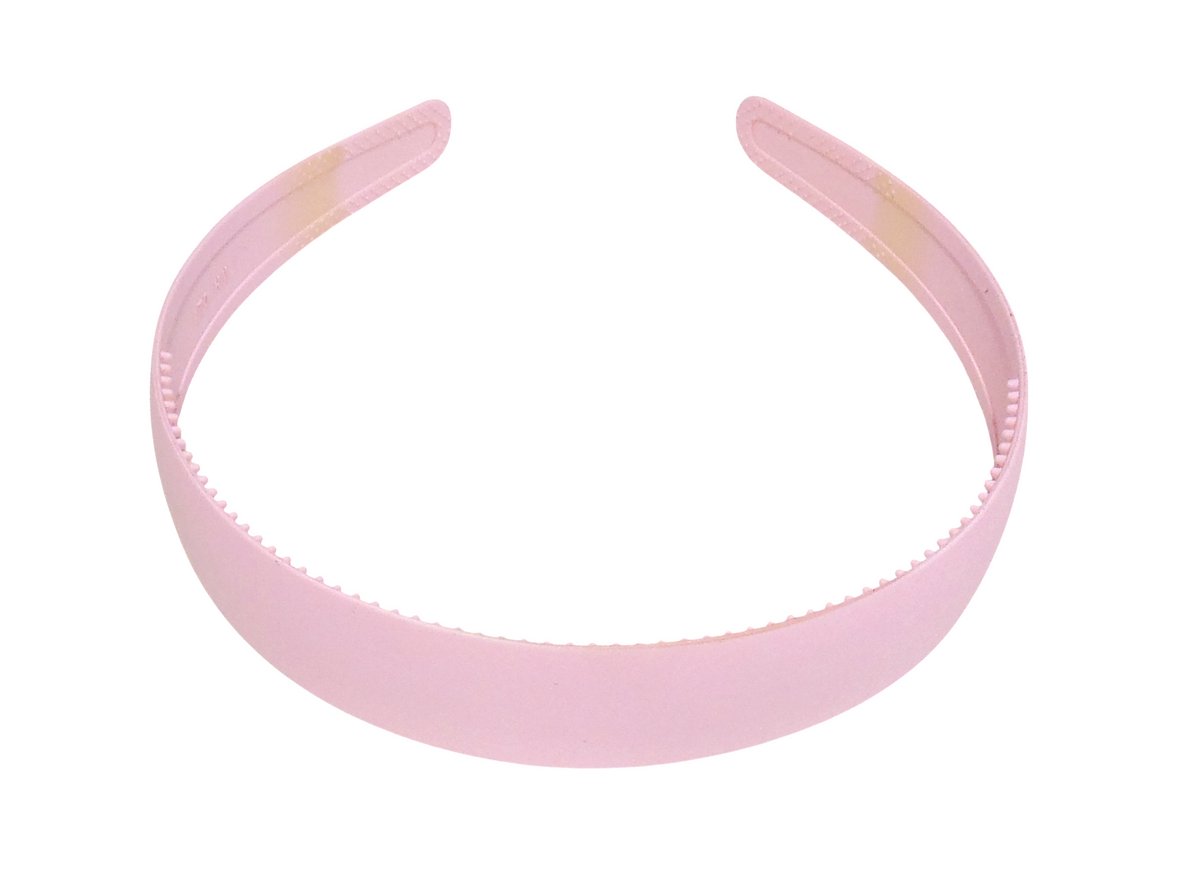 Diadeem siliconen breed lichtroze
