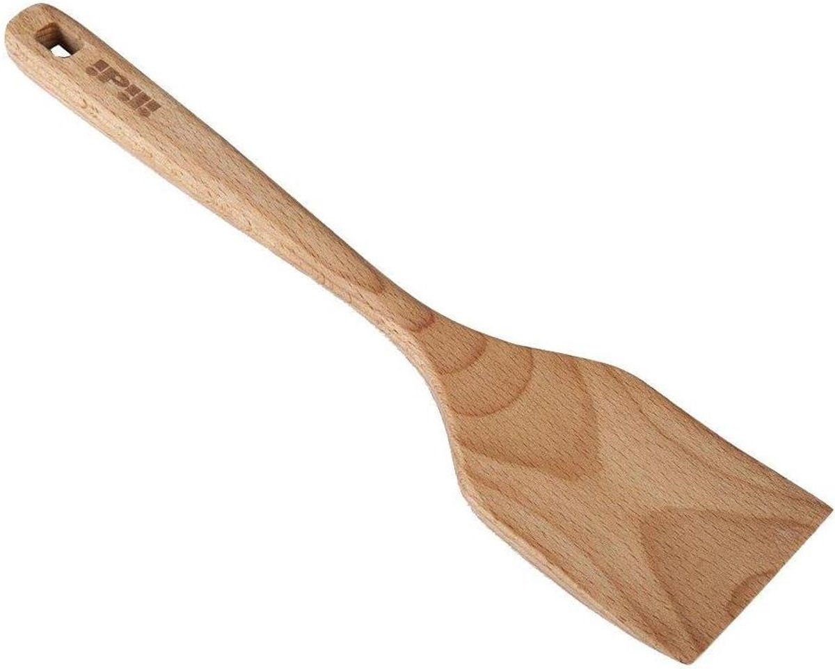 Houten Spatel - Keukengerei - Koken - Met olie coating - 30 cm - Bruin