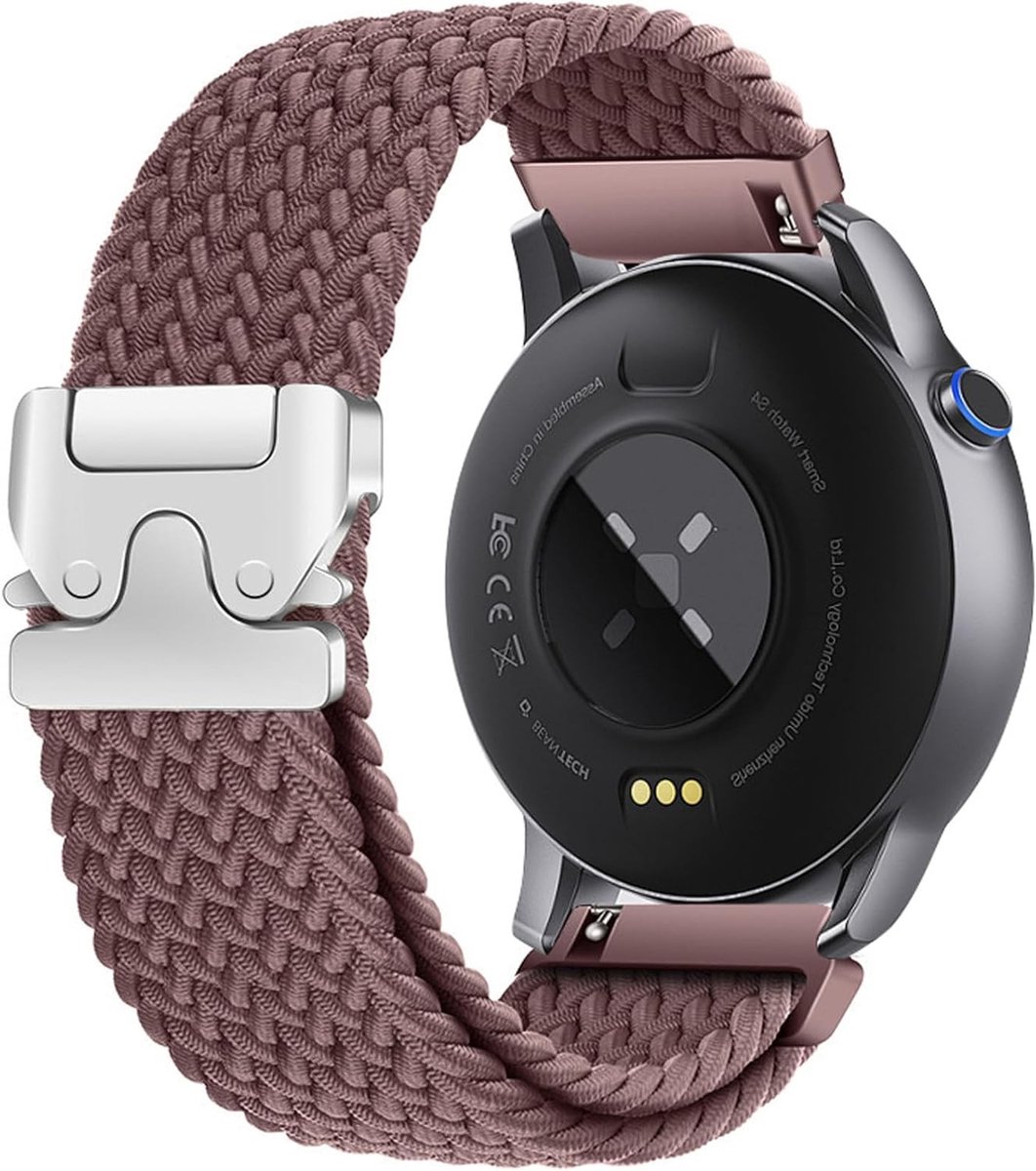 Sportieve 22mm Nylon Vervangband voor Polar Vantage V3/M3/M2/Grit X/X2 Pro en OPPO Watch X2/X/2/2R, Geschikt voor OnePlus Watch 3 47mm/2/2R, Ideaal voor Actieve Lifestyle