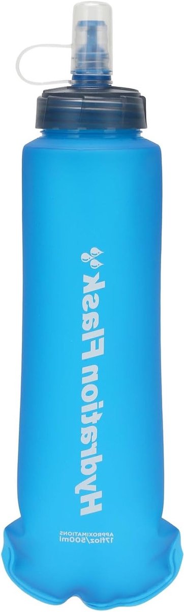 Vouwbare Soft Flask Waterfles voor Sport en Outdoor Activiteiten, 250ml/500ml, Ideaal voor Hardlopen, Wandelen en Fietsen