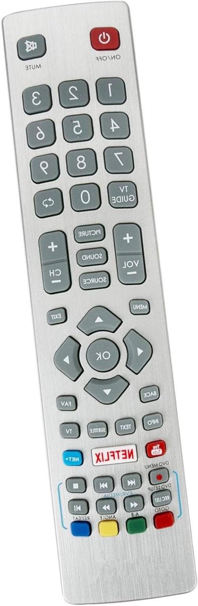 Afstandsbediening Vervangen - Universele Controller - TV Bediening - Directe Compatibiliteit - 10 Meter Bereik - Zwart