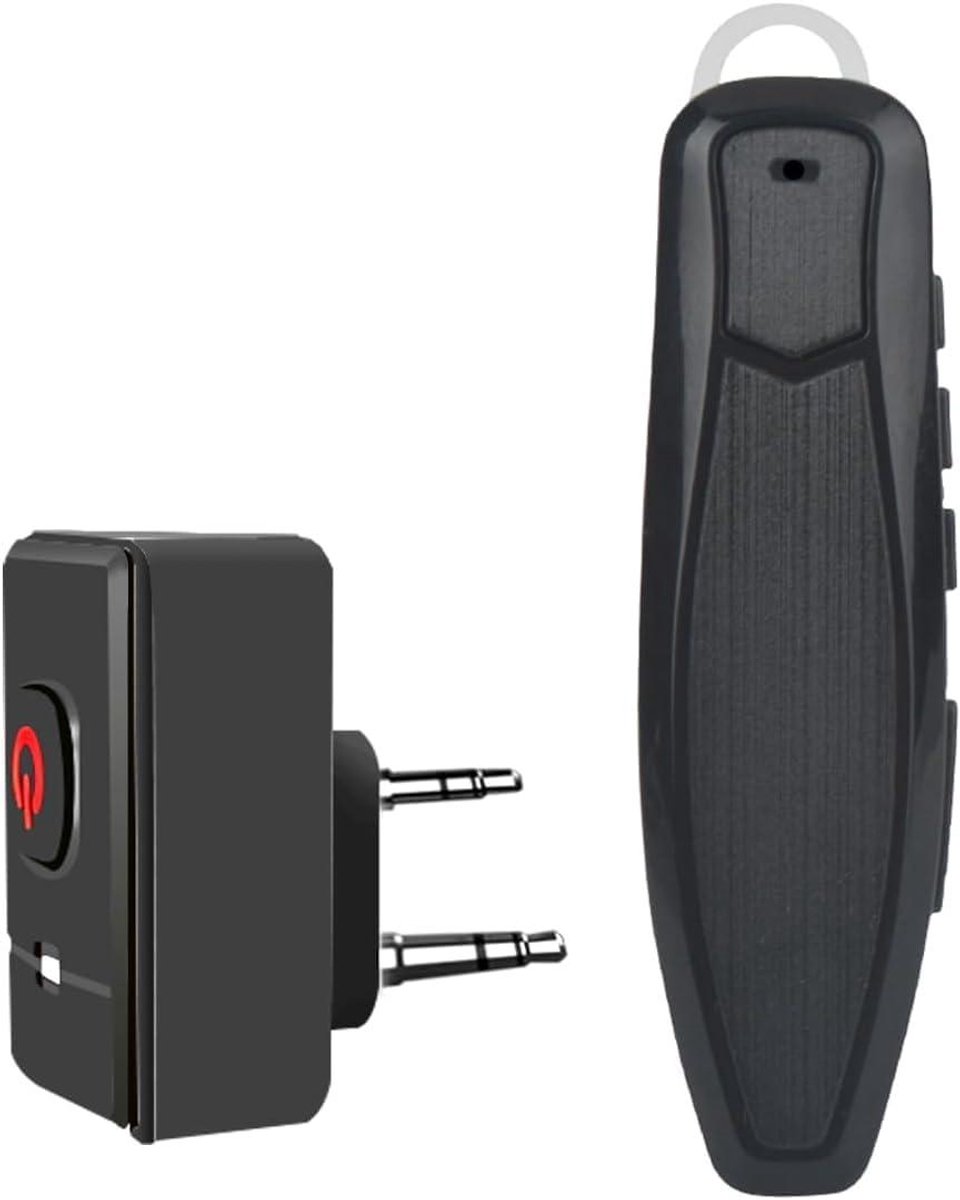 Bluetooth Headset - Draadloze Oortjes - Communicatie - Dubbele Verbinding - 10 Meter Bereik - Zwart