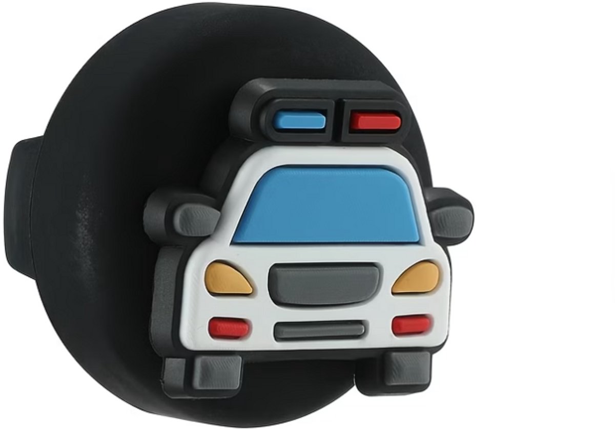 Fardmell AirTag Schoenhouder Kind – Stoere Politieauto voor Jongens – Beschermhoes voor Apple AirTag – Anti Verlies Tracker – Schokbestendig