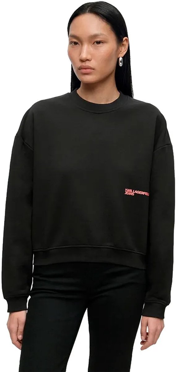 Karl Lagerfeld Jeans B3w20012 Sweatshirt Zwart L Vrouw