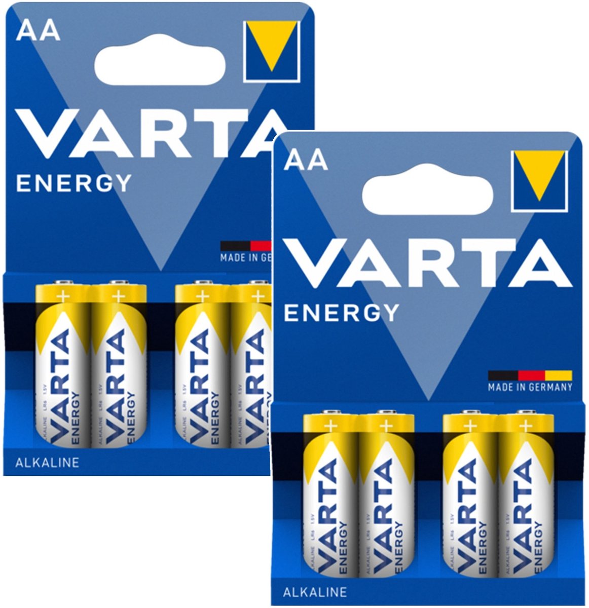 8 stuks R-06 LR06 AA 1,5 V - Varta Energy alkalinebatterijen