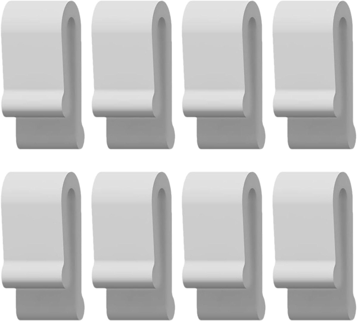 Ovendeksel clips - Kookgerei beschermers - Koken en opbergen - U-vormig ontwerp - 8 stuks - Wit