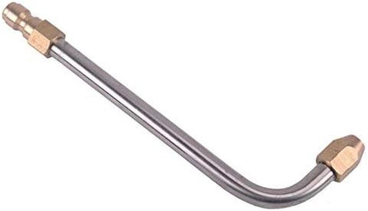Hogedrukreiniger Staaf - Goot Reiniger - Moeilijk Bereikbaar - Gebogen Staaf Opties - 140-340mm Lengte - Zilver Goud