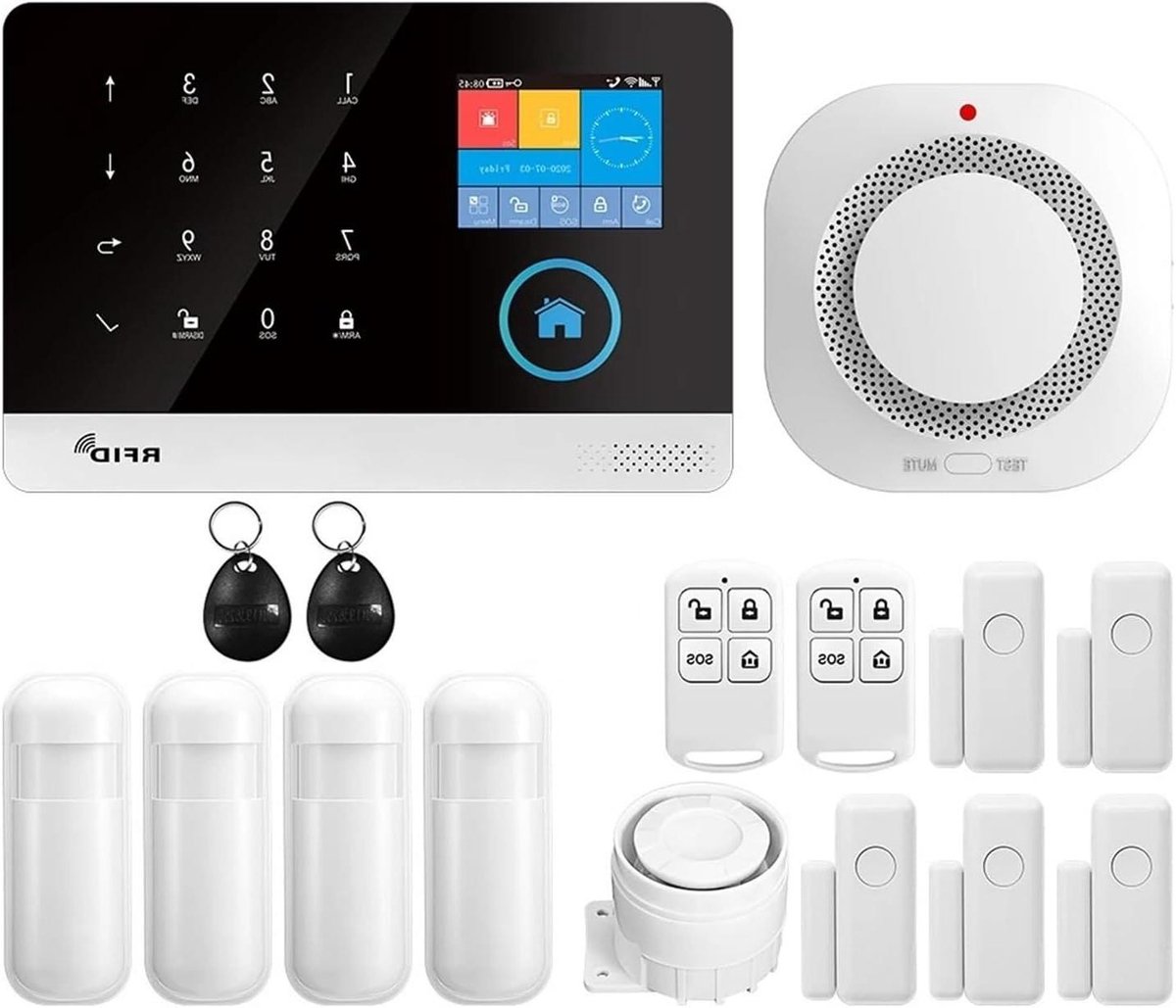 Wifi Alarmsysteem - Thuisbeveiliging - Huis Beveiligen - App Bediening - 99 Zones - Wit
