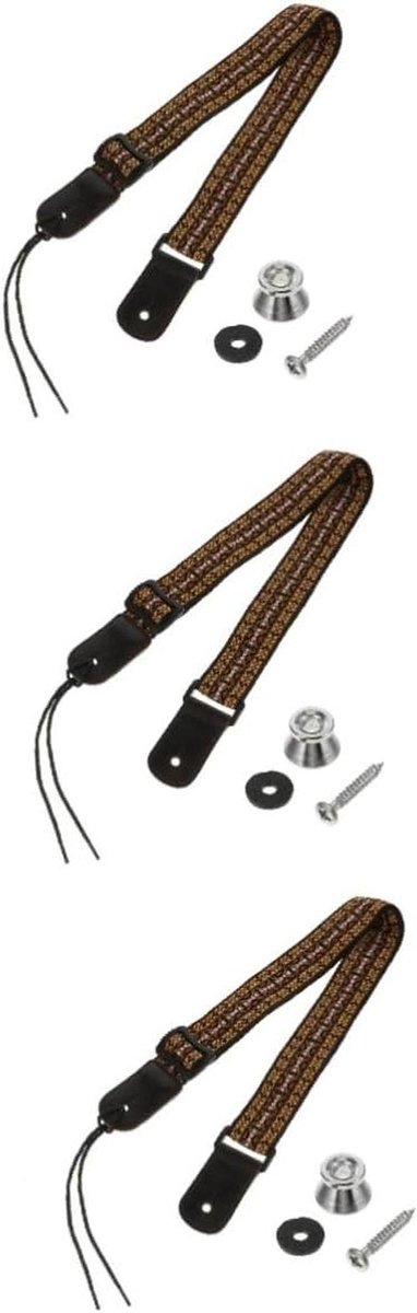 Ukulele Band - Schouderband Instrument - Muziek Maken - Verstelbare Lengte - 3 Stuks - As Shown