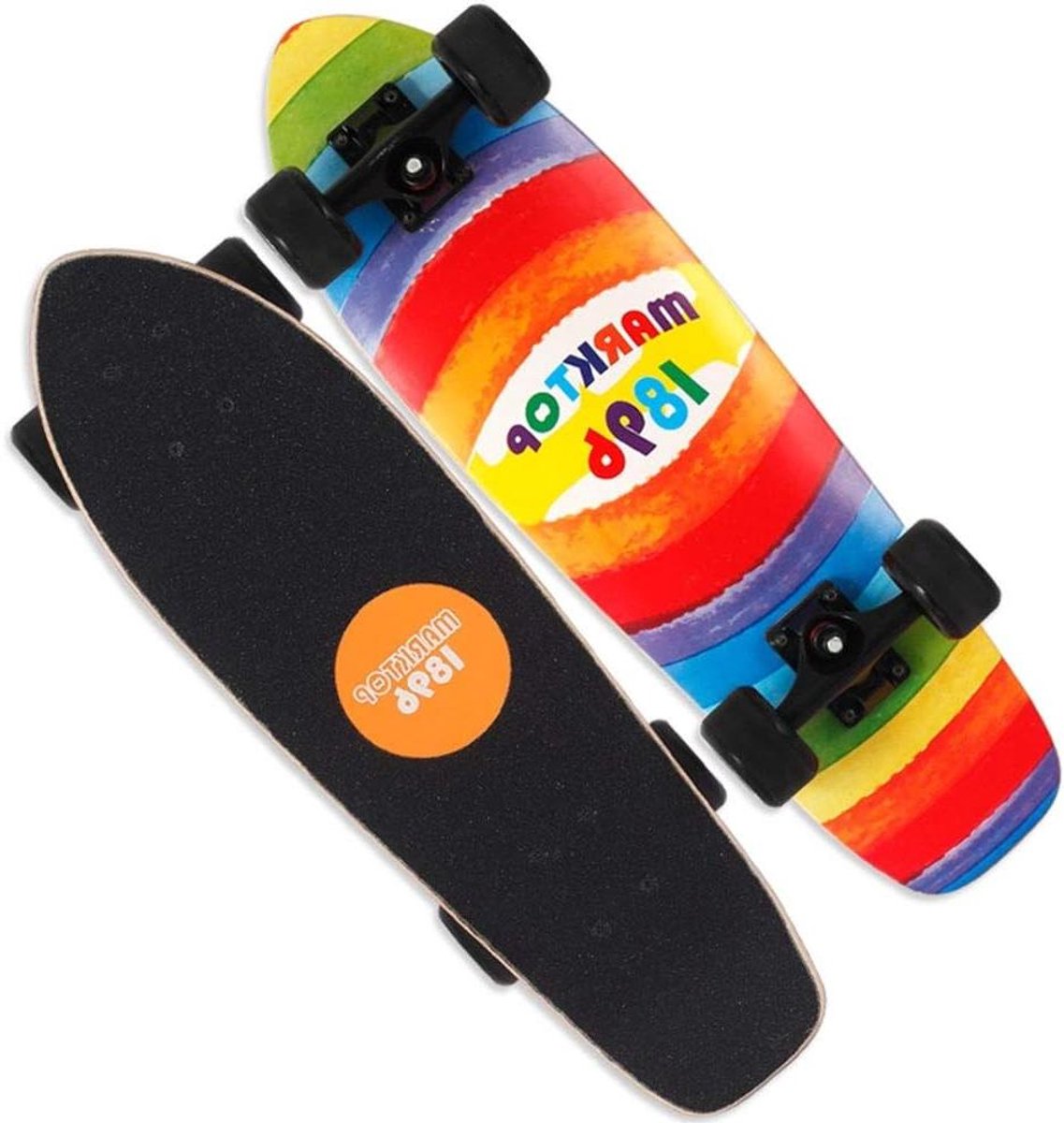 Skateboard Tieners Street Board Straat Tricks Dubbele Kromming 23 cm Breed Jeugd