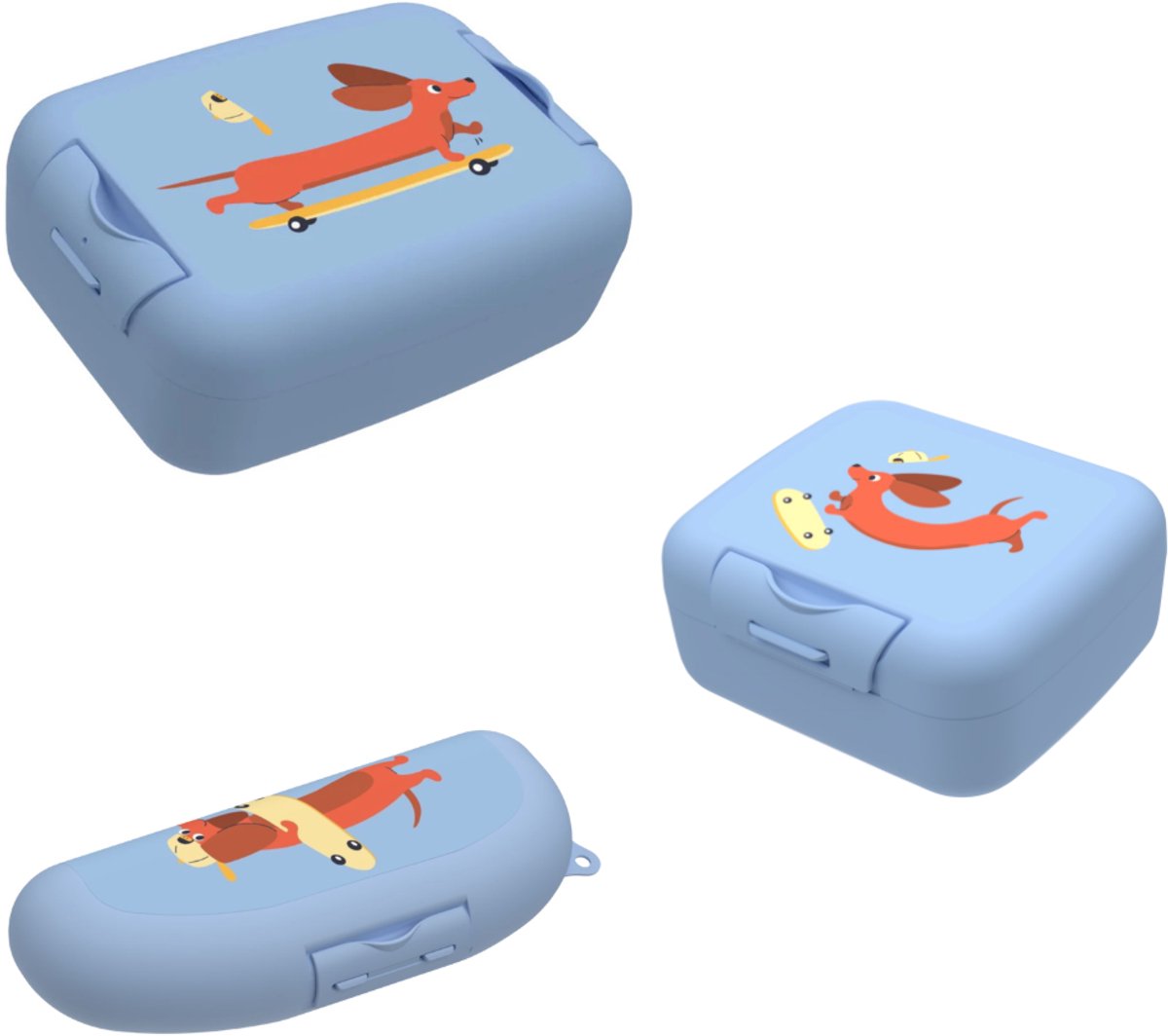 Bundel Cosy & Trendy Back to school set - Bananendoos/Snackdoos/Brooddoos - Dog