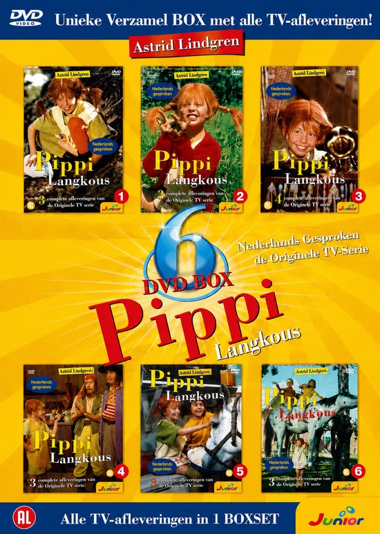 Pippi Langkous Unieke Verzamel Box met alle TV-afleveringen!