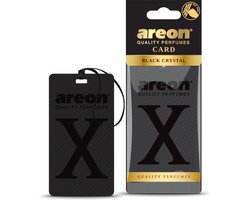 Areon Black Crystal Silicone Air Freshener – Non-Paper Car Fragrance – Long Lasting Luxury Scent – Auto, Home & Office