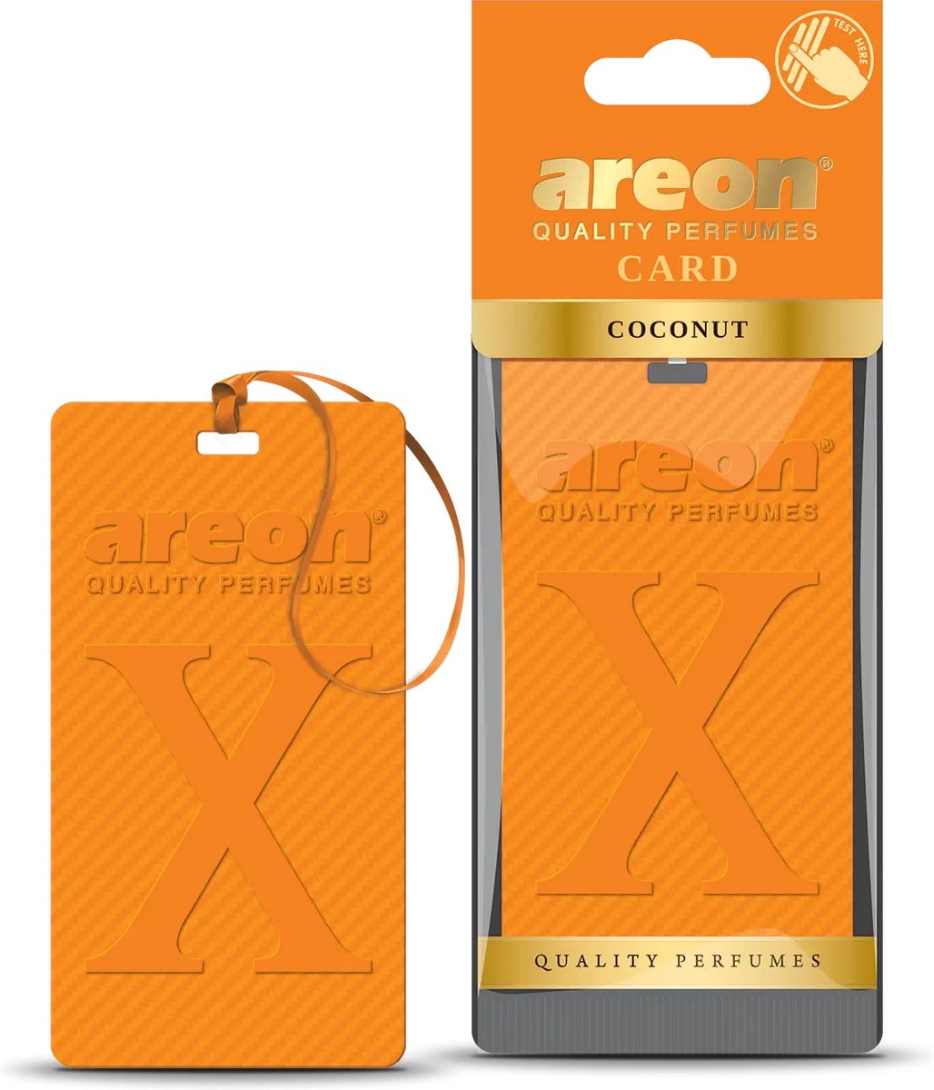 Areon Coconut Silicone Air Freshener – Non-Paper Car Fragrance – Long Lasting Tropical Scent – Auto, Home & Office