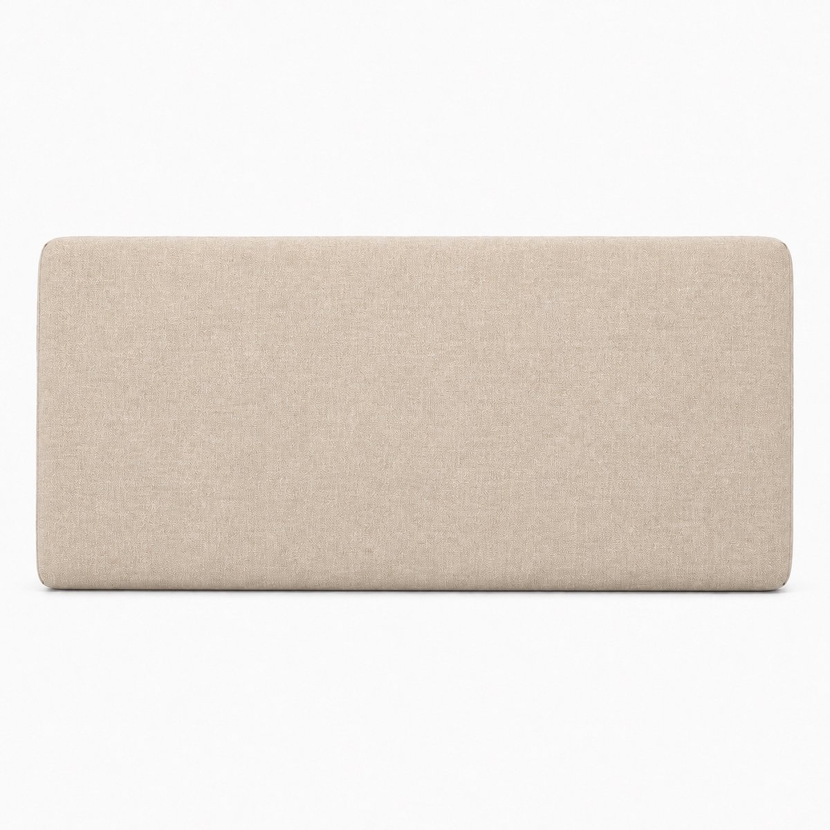 Palletkussen Rugkussen 120x40 cm Beige Linnenlook - Paletkussen voor Palletbank - UV Waterafstotend - Afneembare Hoes