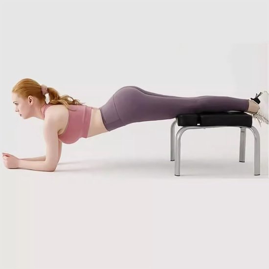 Yoga Inversie Stoel - Yogakruk Balans - Inversie Training - Verwijderbaar Zitkussen - 42 x 43 x 30 cm - Zwart — afbeelding 3