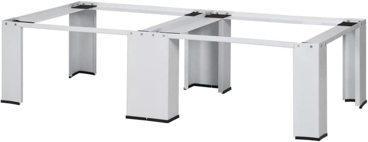 Wasdroger Sokkel - Verhoger Machine - Was Gemak - Verstelbare Voeten - 127 cm Breed - Wit