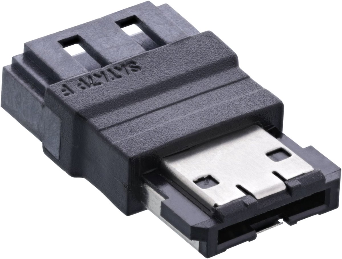 eSATA (v) - SATA (m) adapter - SATA300 - 3 Gbit/s / zwart
