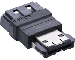 eSATA (v) - SATA (m) adapter - SATA300 - 3 Gbit/s / zwart