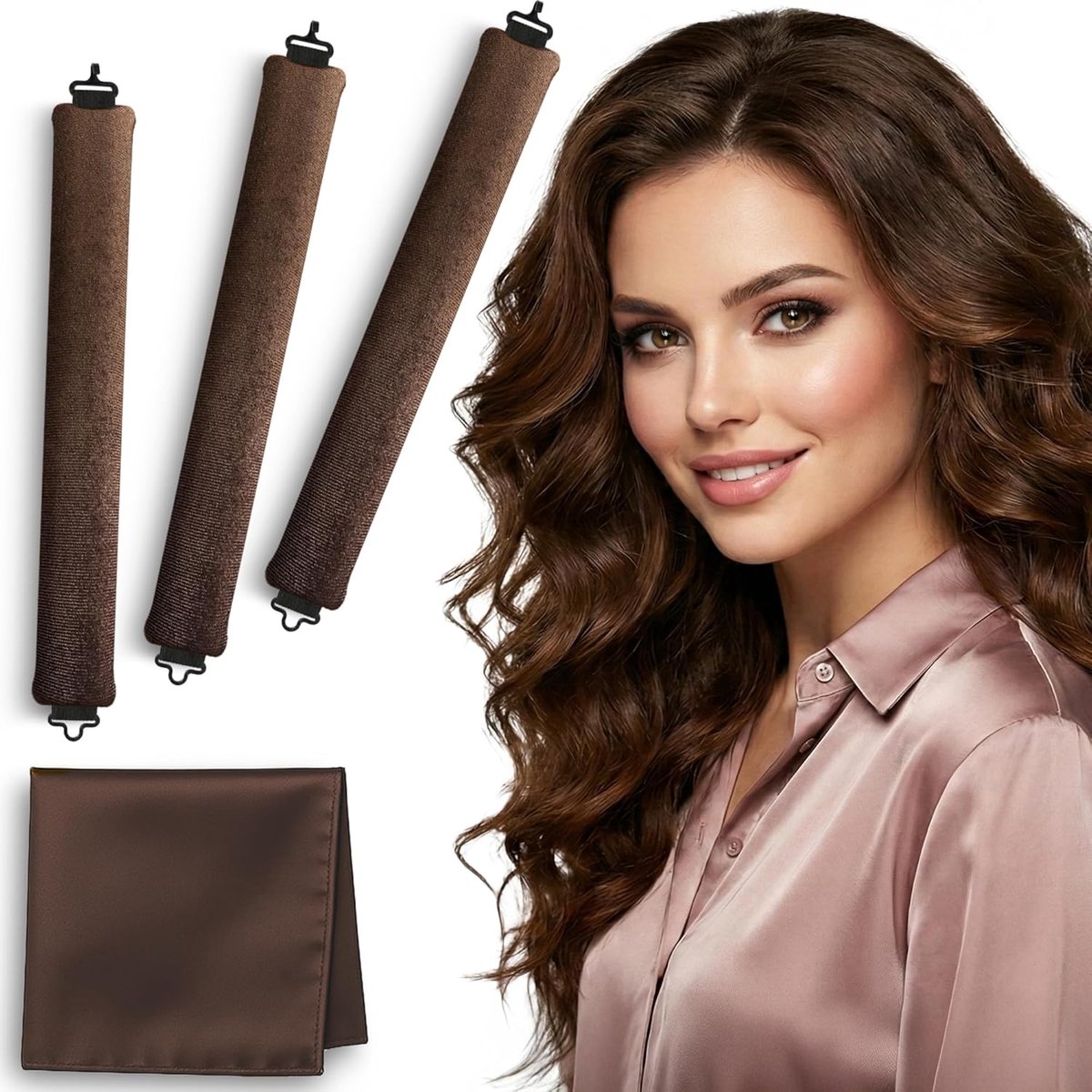 Heatless Curls - Krullen zonder Hitte - Krulspelden Rollers - Haarkrullen