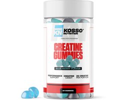 Kosso Nutrition – Creatine Gummies – Citroen – Suikervrij – Kracht & Spieropbouw – 90 Stuks