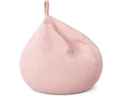 Flumi Corduroy Kids Poef - Speelgoedopslag - Afneembare Hoes - Zitpoef voor Kinderen
