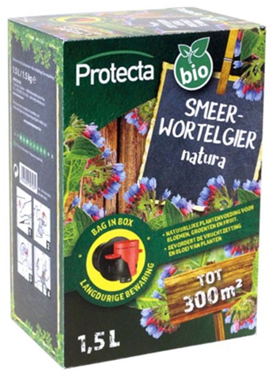 Protecta Smeerwortelgier 1,5L | natuurlijke plantenvoeding voor bloei en vruchtzetting